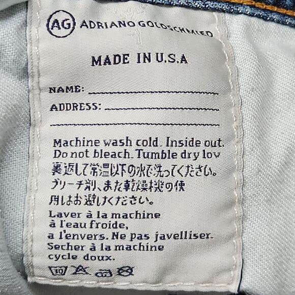 AG Adriano Goldschmied Jeans Mens 34x34 Blue Matchbox Slim Straight Actual 34X29 - Picture 16 of 16